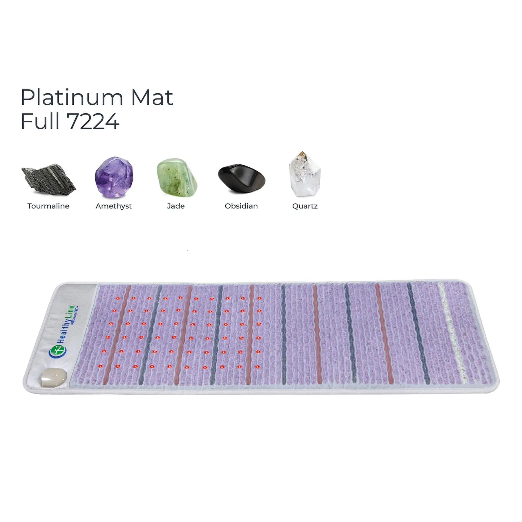 HealthyLine PEMF Mat – 5 Total Therapy System - Amethyst Tourmaline Jade Quartz Platinum