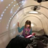 Hyperbaric chamber interior - girl inside