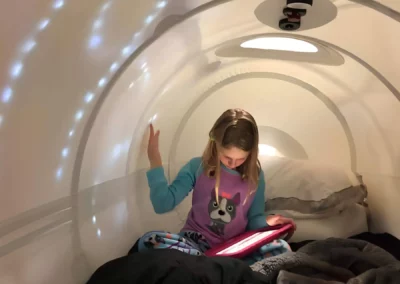 Hyperbaric chamber interior - girl inside