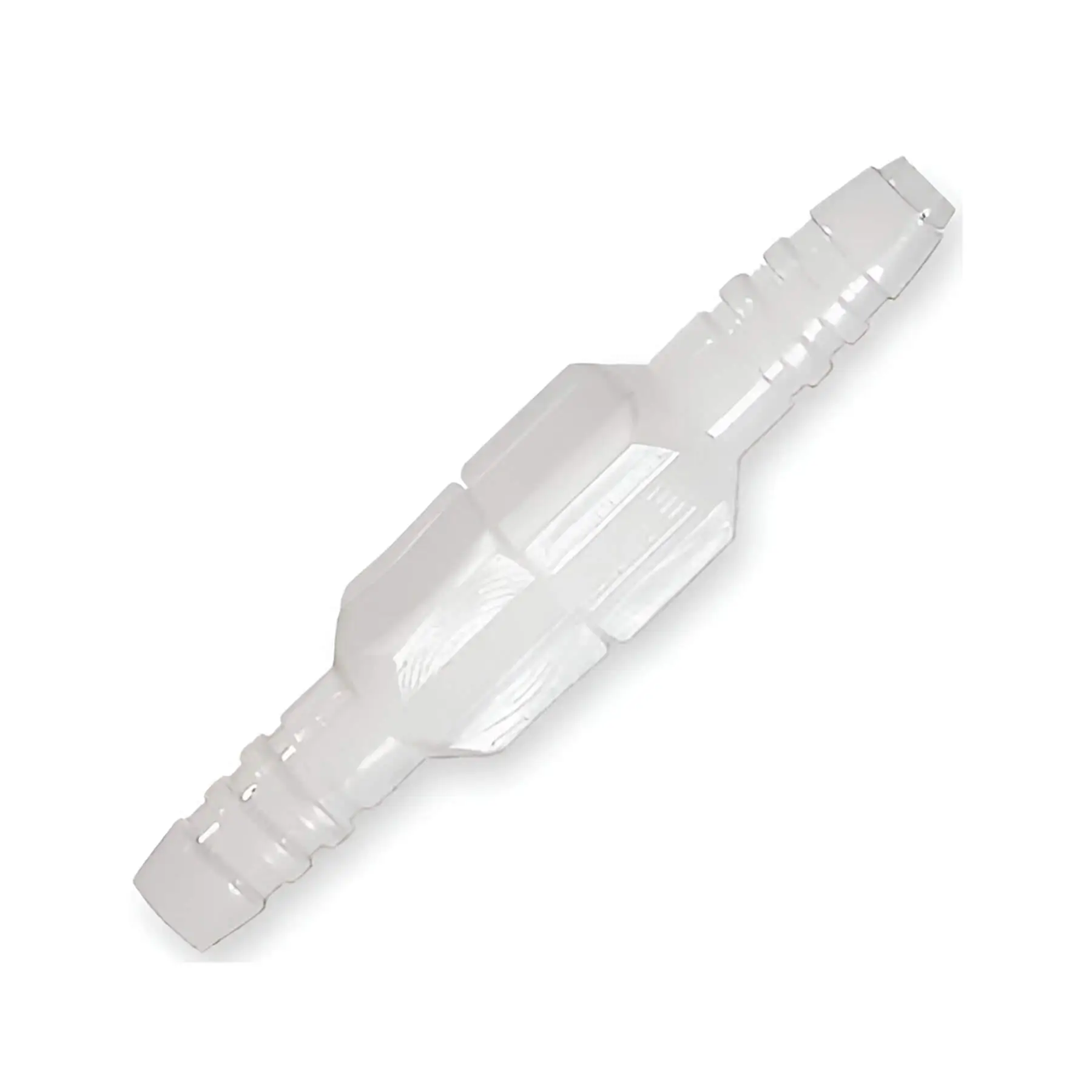 Kink-Free White Swivel Oxygen Tubing Connector w: Security Clip