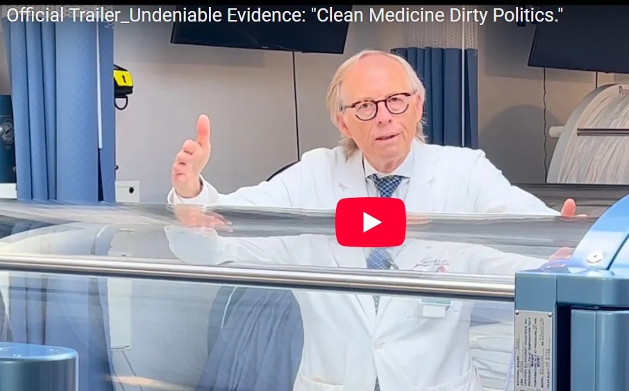 Official Trailer-Undeniable Evidence: “Clean Medicine Dirty Politics.”