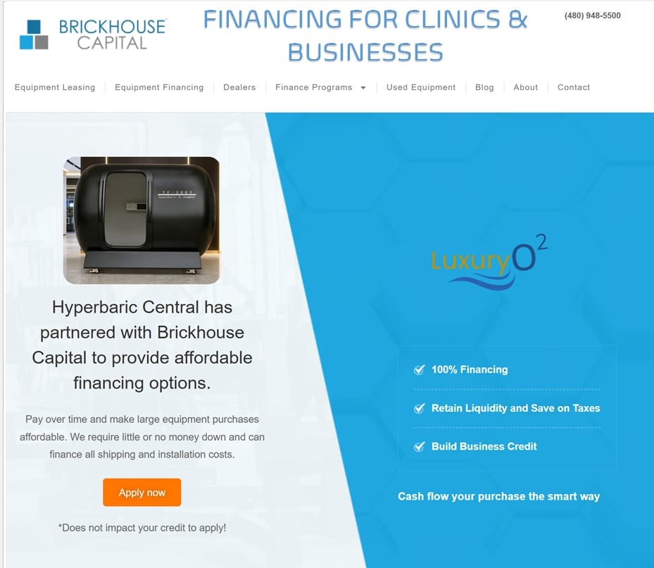 HYPERBARIC FINANCING